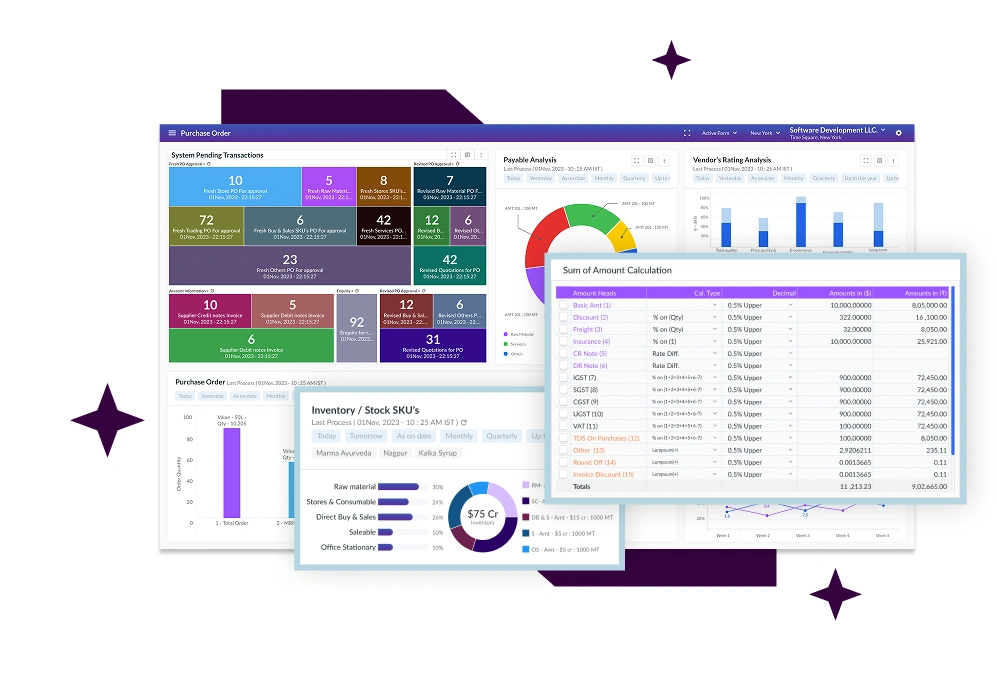 Projense ERP Dashboard